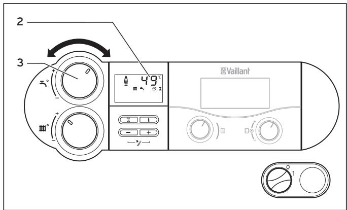 VAILLANT ECOVIT EXCLUSIV - Regolazione della temperatura dell'acqua calda (senzaistema di regolazione del bollitore tramite centralina di termoregolazione Vaillant) - 1