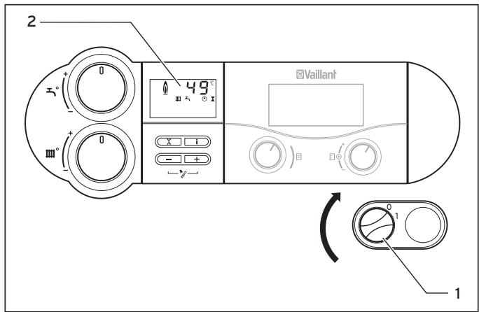 VAILLANT ECOVIT EXCLUSIV - Mise en marche de l'appareil - 1