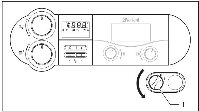 VAILLANT ECOVIT EXCLUSIV - Messa fuori servizio della caldaia - 1
