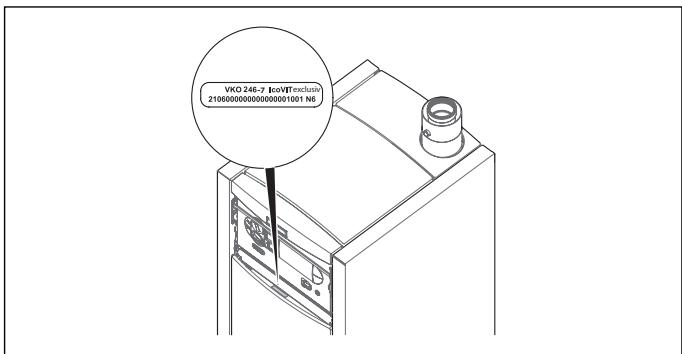 VAILLANT ICOVIT EXCLUSIV - Typeplaatje - 1