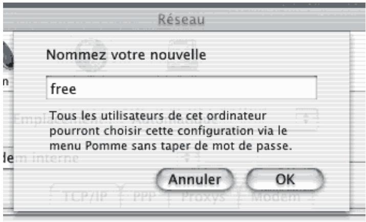 FREE CONFIGURATION DE L ACCES RTC SOUS MACOS X - 3