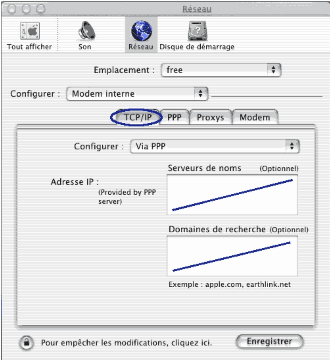 FREE CONFIGURATION DE L ACCES RTC SOUS MACOS X - 4