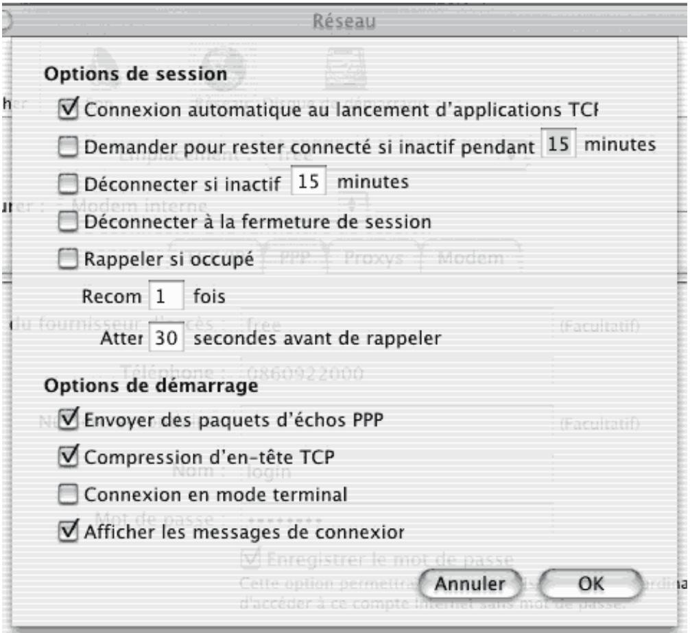 FREE CONFIGURATION DE L ACCES RTC SOUS MACOS X - 6
