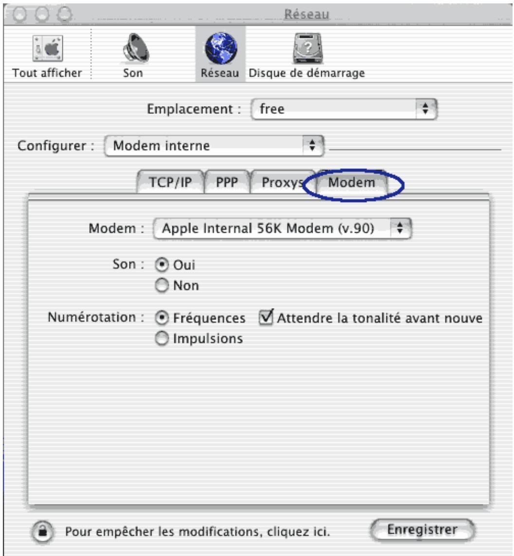 FREE CONFIGURATION DE L ACCES RTC SOUS MACOS X - 8