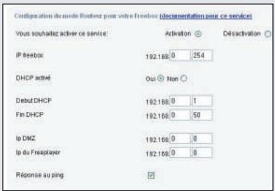 FREE BOX - Configuration du routeur - 1