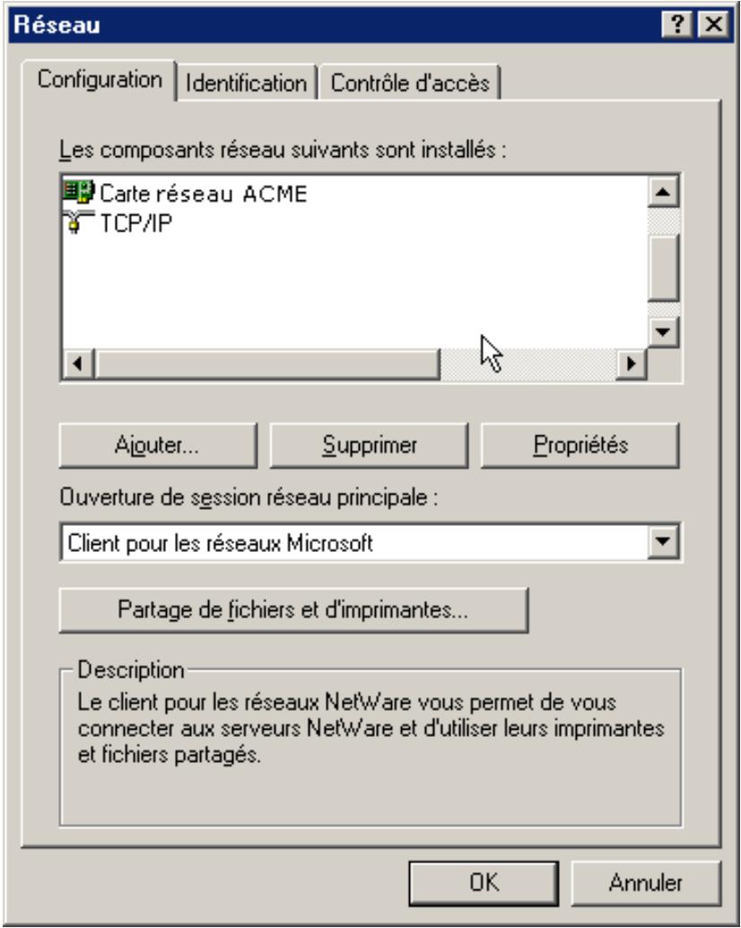 FREE BOX V4 - Support tcp/ip sous windows 95, 98 ou me. - 3