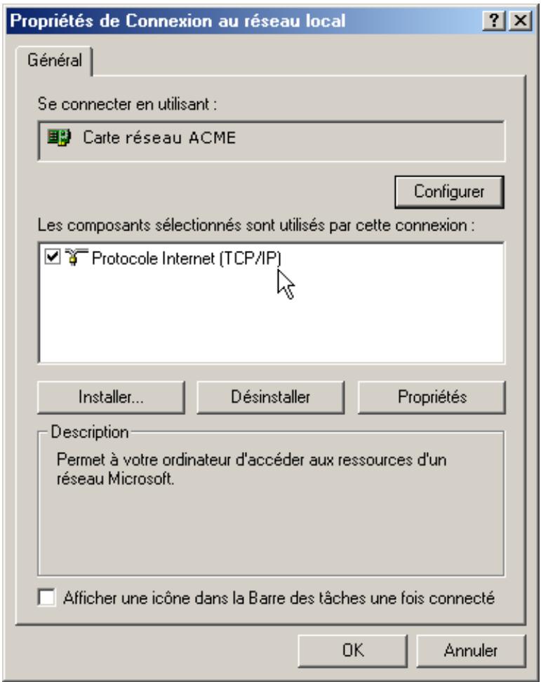FREE BOX V4 - Support tcp/ip sous windows 2000 ou XP. - 5