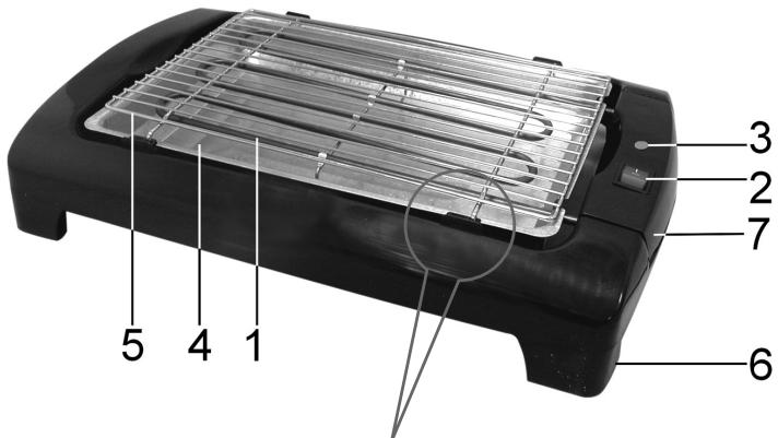 CLATRONIC BQ 2977 - Übersicht der Bedienelemente - 1