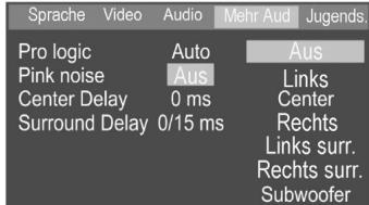 CLATRONIC DVD 568 HC - Mehr zu Audio (erweiterte Audio Einstellungen) - 1