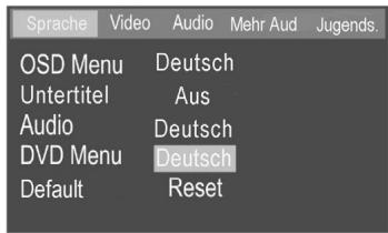 CLATRONIC DVD 568 HC - DVD Menu (Sprache) - 1
