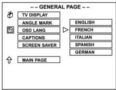 CLATRONIC DVD 593 - Set up the OSD LANG - 1