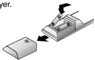 CLATRONIC DVD 593 - Insert Batteries (Remote Control Unit) - 1