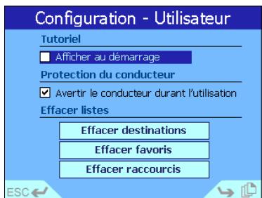 NAVMAN ICN 620 - Configuration - Utilisateur - 1