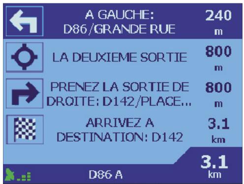 NAVMAN ICN 620 - Quatre instructions suivantes - 1