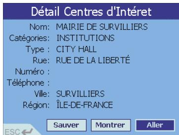 NAVMAN ICN 620 - Pour se rendre à un centre d'intérêt - 4