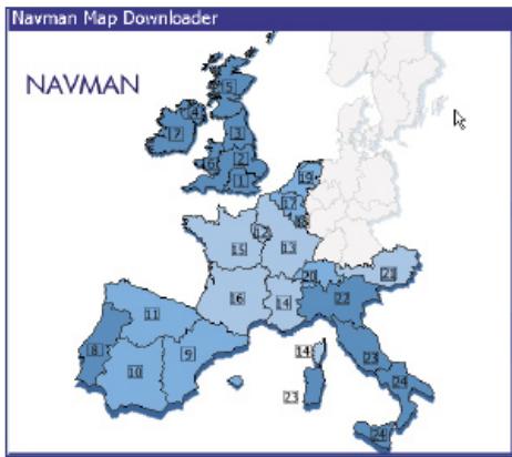 NAVMAN ICN 620 - CARTES ROUTIÈRES DISPONIBLES - 1
