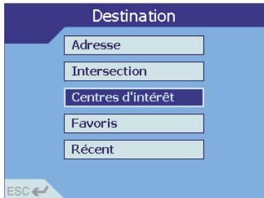 NAVMAN ICN 620 - Pour se rendre à un centre d'intérêt - 1