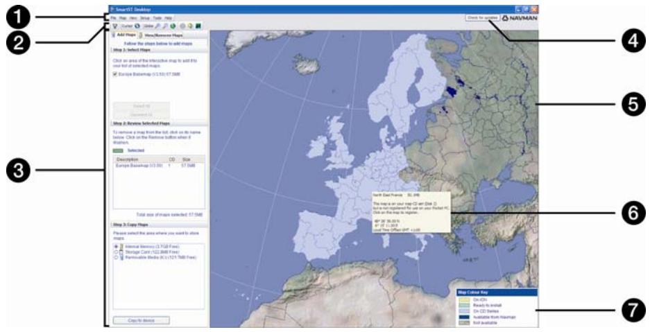NAVMAN N - Fonctions du SmartST Desktop - 2
