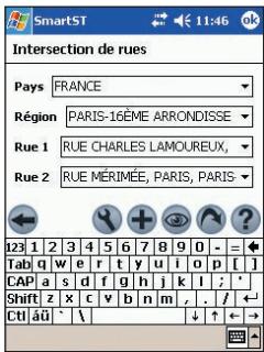 NAVMAN SMARTST - Se rendre à l'intersection de deux rues - 1