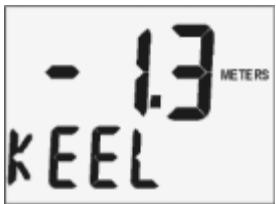 NAVMAN MULTI 3100 - 5-5 Paramétrage de l'offset de quille - 1