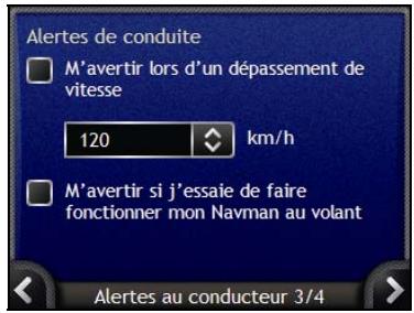 NAVMAN N - Alertes de conduite 3/4 - 8