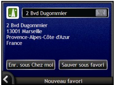 NAVMAN N - Tapez sur Enregistrer. - 1