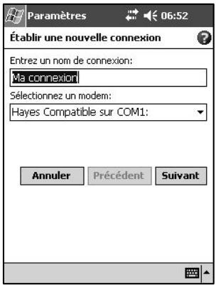 NAVMAN PIN 570 - Création d'une connexion modem à un FAI - 2