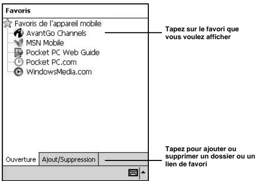 NAVMAN PIN 570 - Utilisation de Pocket Internet Explorer - 2