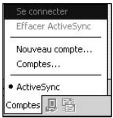 NAVMAN PIN 570 - Travailler avec le menu Comptes de Boite de réception - 1