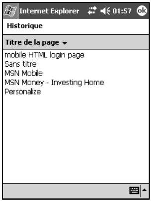 NAVMAN PIN 570 - Utilisation des pages Web - 7
