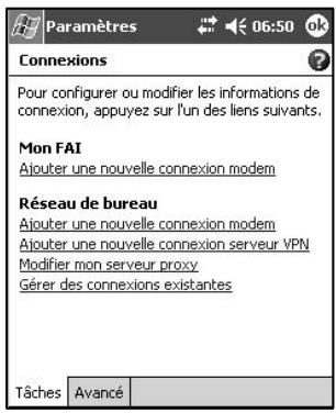 NAVMAN PIN 570 - Création d'une connexion modem à un FAI - 1