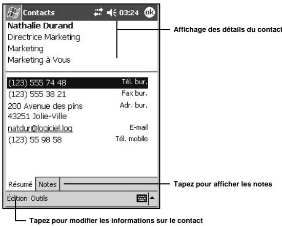 NAVMAN PIN 570 - Utilisation de l'écran récapitulatif - 1