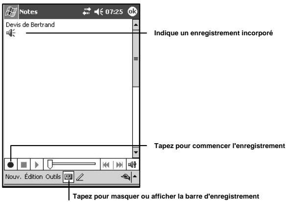 NAVMAN PIN 570 - Enregistrement d'un message audio - 1