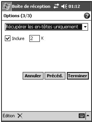 NAVMAN PIN 570 - Création d'un nouveau compte dans Boite de réception - 8