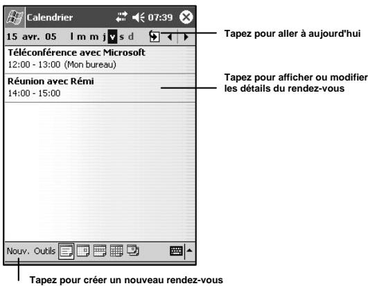 NAVMAN PIN 570 - Calendrier : planification de rendez-vous et de réunions - 1