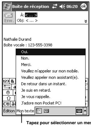 NAVMAN PIN 570 - Utilisation de Mon texte - 1