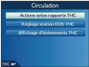 NAVMAN TM550-TRAFFIC-MODULE - Configuration des préférences RDS-TMC - 2