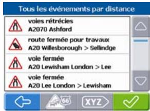 NAVMAN F-SERIES T1 TRAFFIC MODULE - Visualisation des événements - 1