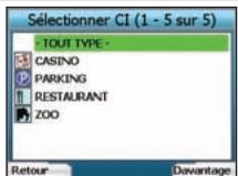 NAVMAN ICN330 - Se rendre à un centre d'intérêt (CI) - 3