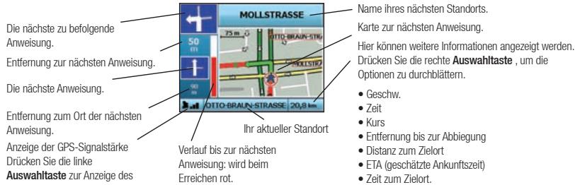 NAVMAN ICN330 - Bildschirm "Nächste Anweisung" - 1