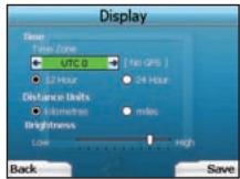 NAVMAN ICN330 - Display Preferences - 1