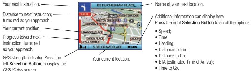 NAVMAN ICN330 - 3D Map Screen - 1