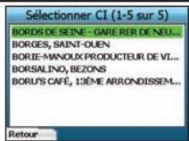 NAVMAN ICN330 - Se rendre à un centre d'intérêt (CI) - 5