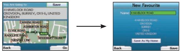 NAVMAN ICN330 - Saving a Destination - 1