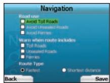 NAVMAN ICN330 - Navigation Preferences - 1
