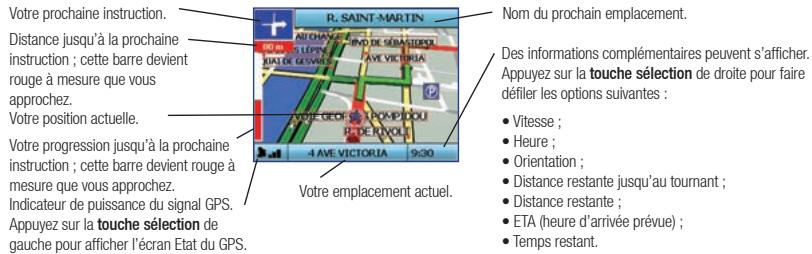 NAVMAN ICN330 - Écran carte en 3D - 1