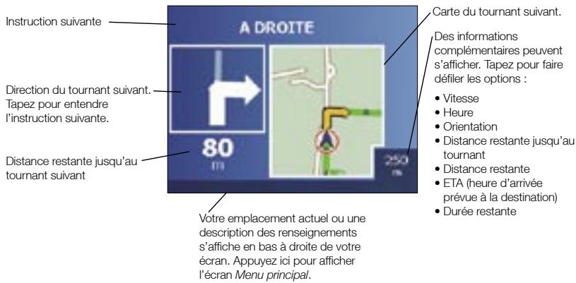 NAVMAN ICN530 - Écran tournant suivant - 1