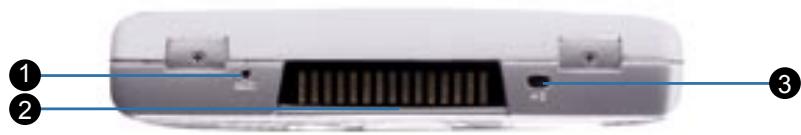 NAVMAN ICN530 - Éléments sur le dessous de l'ordinateur - 1