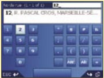 NAVMAN ICN530 - Cinquième étape : Trouver le numéro de rue de destination - 1