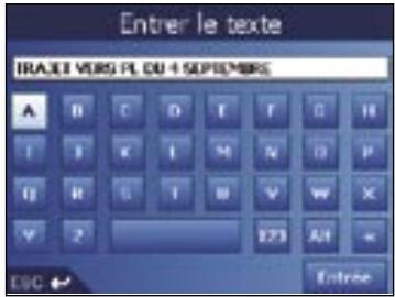 NAVMAN ICN530-SMARTST - Enregistrement d'un favori à partir de l'écran carte en 2D - 3
